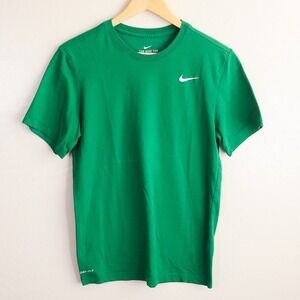 Nike Dri Fit Men's Kelly Green Athletic T Shirt Short Sleeve Size S Workout Gym